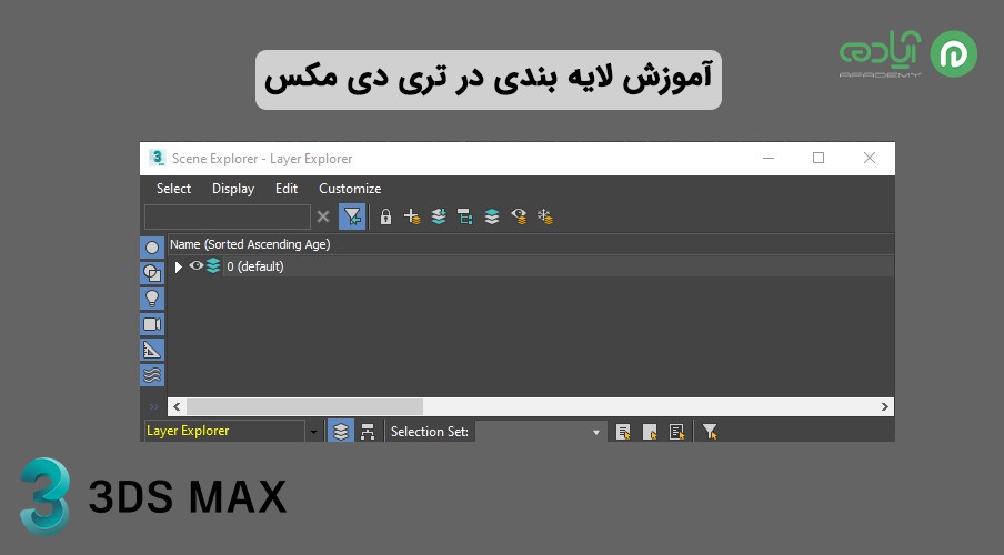 لایه بندی در تری دی مکس